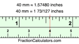 Convert 40mm to Inches