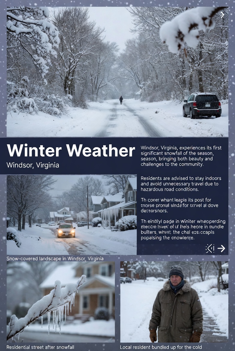 Winter Weather in Windsor, Virginia