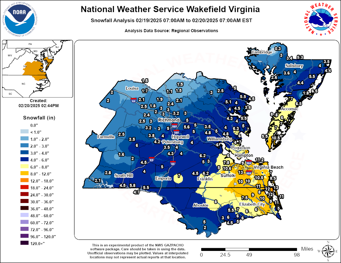 The Weather in Virginia Beach